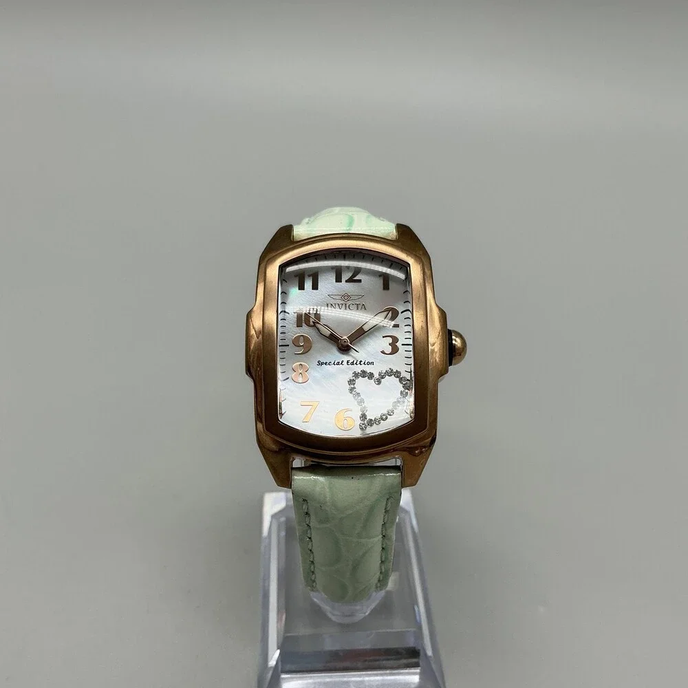 Invicta Lupah Womens Watch 29mm White Dial Special Edition Heart New Battery
